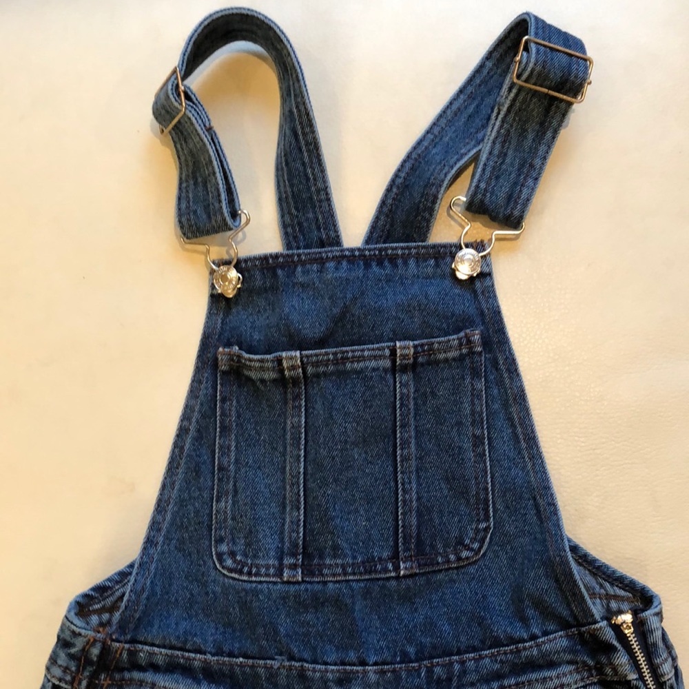 Denim Co. overall shorts blue denim size 2 - Picture 2 of 7